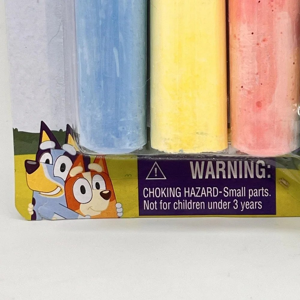 Bluey Chalk Set Little Kids Outdoor Sidewalk Chalk Holder 3+ Ages 4 Colors - Picture 5 of 10